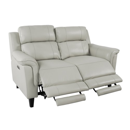 Gabbana Leather Power Reclining Loveseat